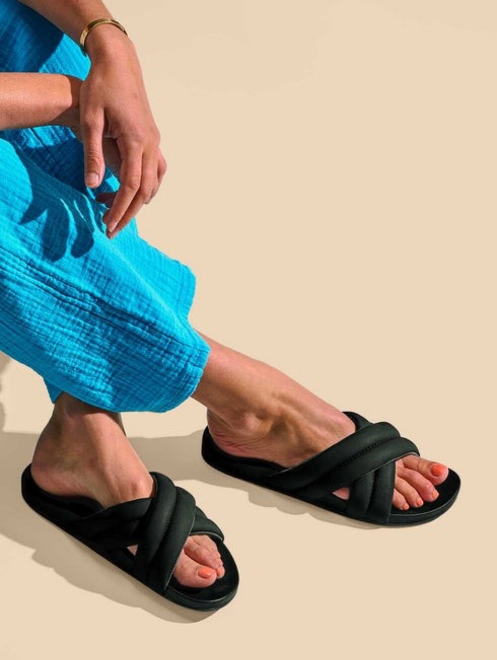 Olukai Hila Puffy Slide Sandal